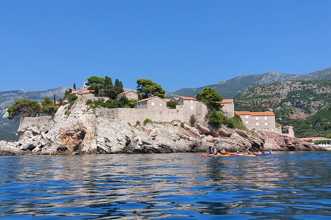 3.5-Hour Kayak Tour from Beсiсi to Sveti Stefan Island - GoPro Photos Without the Selfie Struggle