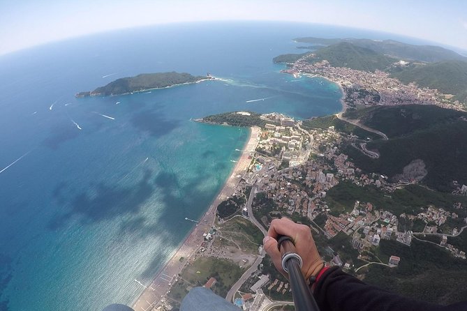 Bečići Standard Paragliding Montenegro /All-inclusive - Fifteen minutes over Bečići Beach and Budva