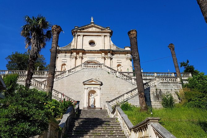 Bike tour - Kotor Bay circle and visit Our Lady of the Rock - The narrow bay at Our Lady of Angels