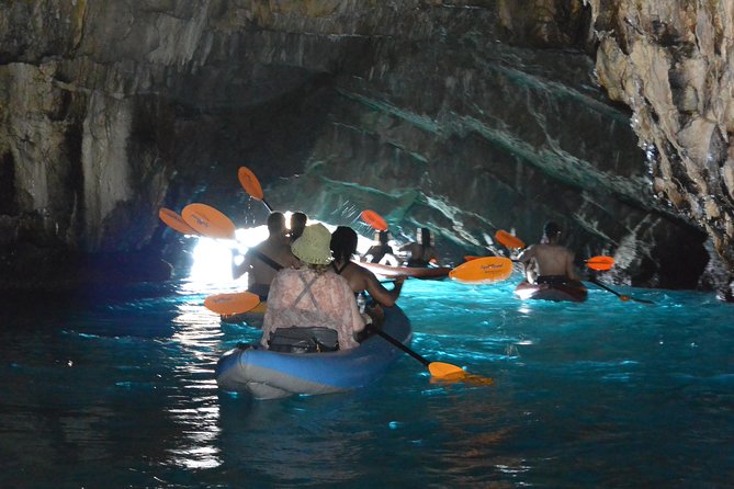 Blue Cave Kayak & Snorkel Adventure from Kotor / Tivat - Kamp Begovic and Veslo: the launch point