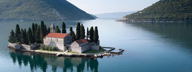 Bokokotor Bay, Blue Cave and panorama of Mamula - Through Verige, the bay’s narrowest point