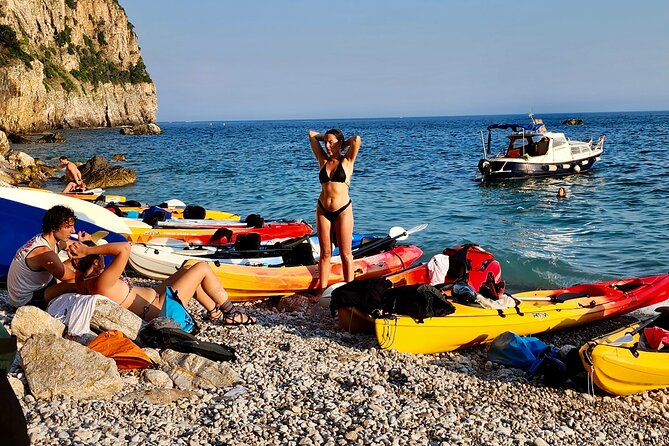 Budva Bay: Kayak & SUP Tour to Coastal Caves - Calypso Beach and the return trip