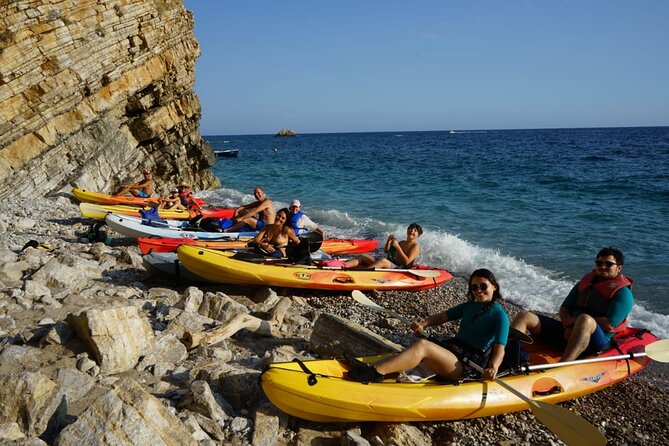 Budva Bay: Kayak & SUP Tour to Coastal Caves - Guides, language, and group size