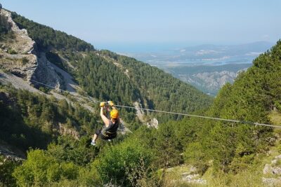 Hiking downhill from Krstac to Kotor, visit San Giovanni fortress