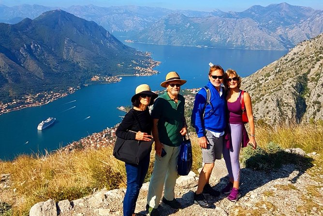 Hiking downhill from Krstac to Kotor, visit San Giovanni fortress - San Giovanni Fortress above Kotor
