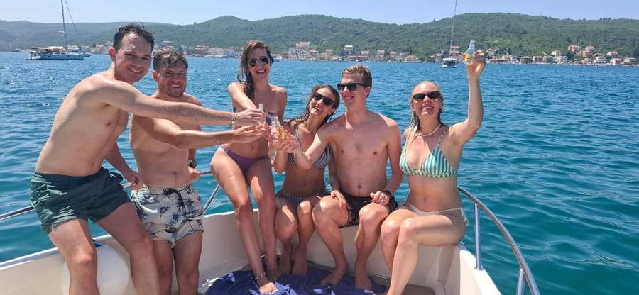 Kotor:Blue Cave ,Lady of the Rocks and Mamula Boat tour - Leaving Marina Kotor for Perast