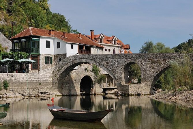 Kotor's serpentines, Skadar Lake & Horseshoe Bend of Montenegro - Rijeka Crnojevića and its old stone bridge
