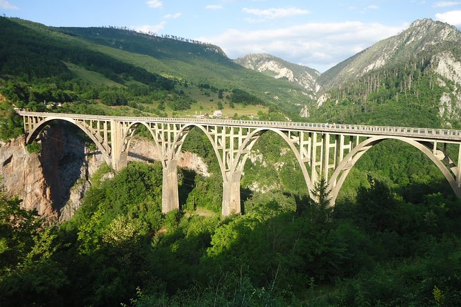 Moraca, Tara & Piva canyons with Durmitor national park - Bobotov Kuk shows Durmitor from the road