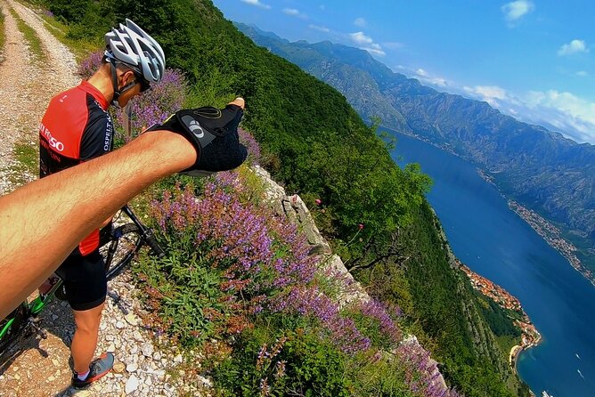 Mountain Biking on Vrmac peninsula - Panoramic view on Kotor bay - The Return and Possible Seaside Café Stop