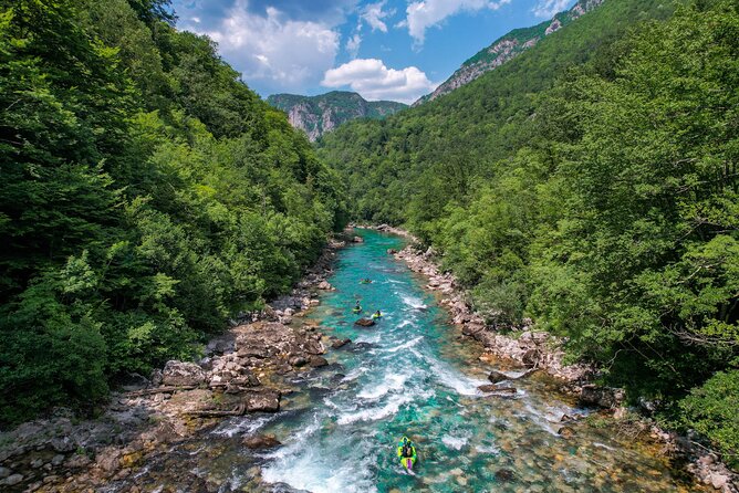 Packrafting Tara River - Djurdjevica Tara Bridge, 170 meters above the river
