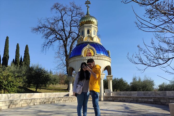 Podgorica Car Trip - Architecture, History, Wine tasting, Churches, Doclea city - Clock Tower, Skaline Fortress, and the old town finish