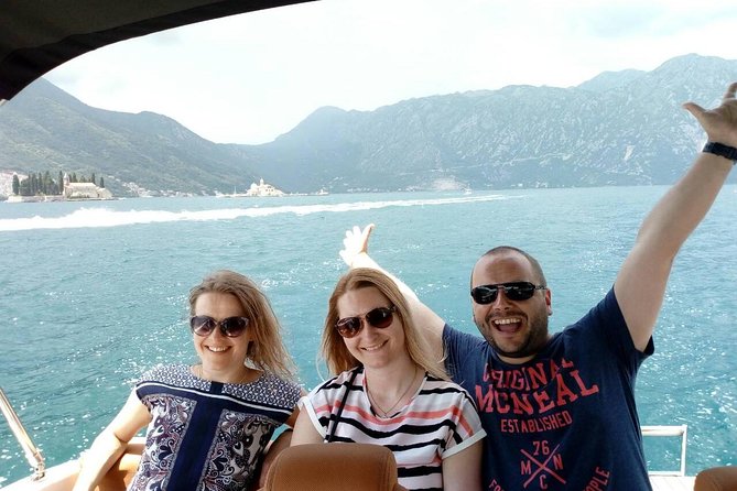 Private tour with speed boat - Perast and Lady of the rock - The value of $168.58 for a private group