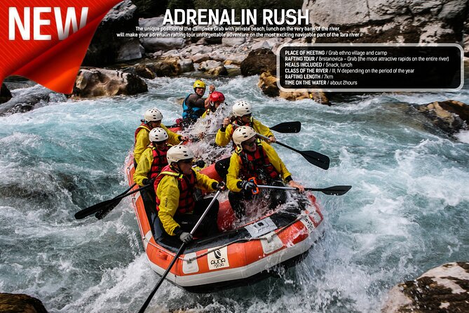 Rafting Adrenalin 7km - Key points about the Tara River rafting trip