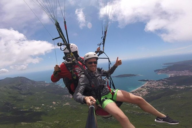 Tandem paragliding in Budva /All-inclusive - Safety, wind, and the possibility of a changed date