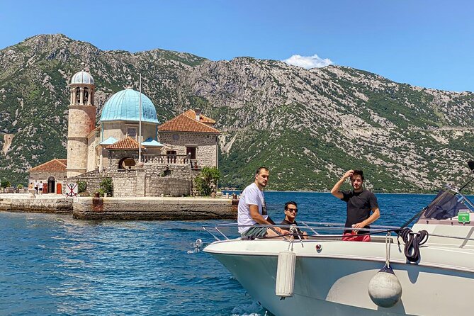 The Grand Boka Tour:Blue Cave, Lady of the Rocks & Submarine Base - Cruising through Boka Bay