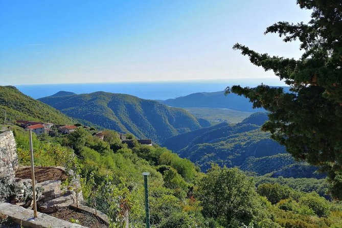 Unique gastro experience with locals in high hills above Budva! - Kosmač Fortress and the view across Budva Bay